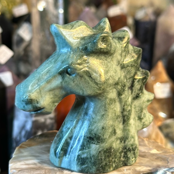 🎄SALE🎄Green Jade Unicorn Carving! - Picture 1 of 7